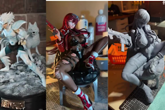 3d print and paint action figure miniature cosplay resin bust tabletop stl file