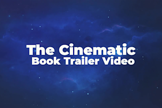create a cinematic book trailer video