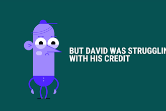 make 3 custom credit repair animated explainer promo videos