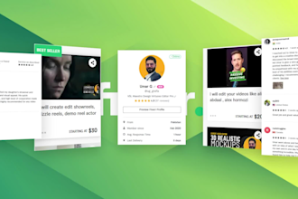 create a showreel for mobile app or website promotion using my template
