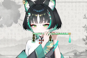 design and rig live2d vtuber model rigging 2d vtuber model model anime live2d