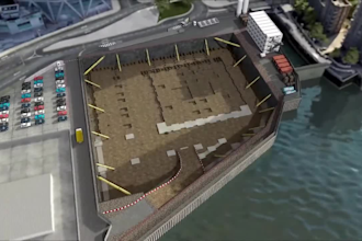 animate 3d industrial architecture for factory or commercial interior project