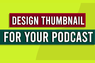 design a youtube banner for your podcast