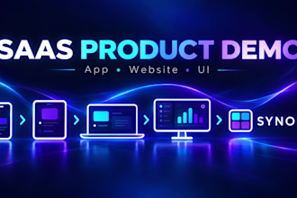 create a saas product demo with custom UI animation