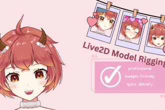 rig vtuber model in live2d cheap and fast two day delivery