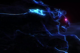 panther  Dark Smoke Reveal Logo