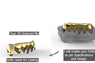 3d sculpt your grillz for casting