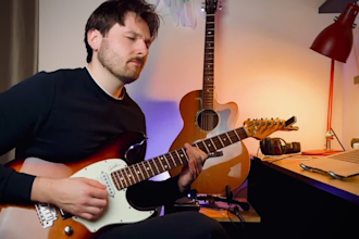 teach you electric or acoustic guitar to make you a pro