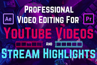 do professional youtube video editing for gaming content