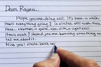 beautifully handwrite notes, letters, or anything