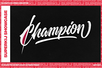 do custom font, typography, and calligraphy in high quality