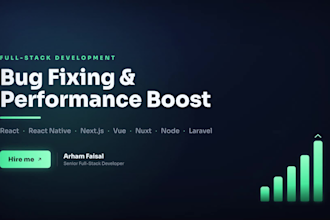 fix bugs and optimize your next js, react, vue, nuxt or laravel app