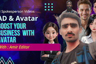 make promotional ai spokesperson avatar video for your product or service