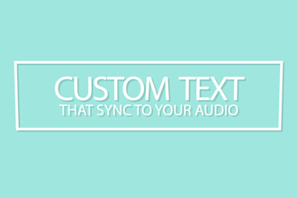 do custom kinetic typography and motion graphics for videos
