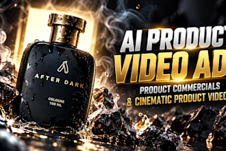 create ai product video ads, product commercials and cinematic product videos