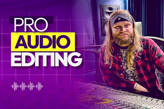 provide clean up, edit and sync your audio or music