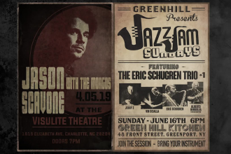 make a cool retro, vintage, old school poster for anything
