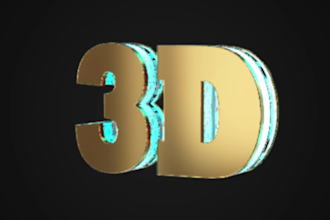 create  a 3d logo rotating GIF animation