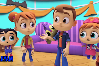 do 3d kids animation for you