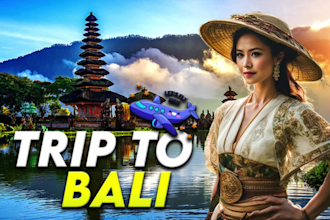 design amazing travel youtube vlog thumbnail design for you