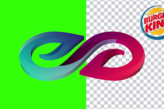 create a 3d rotating logo animation 360 seamless loop