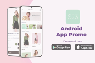 create android app promo animation video