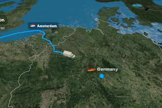 create professional travel map route animation video