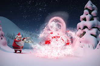 create santa claus greeting for you