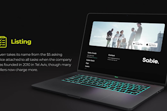 animate your website into a scroll style modern promo video