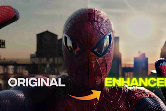 enhance, upscale your low quality video to uhd 4k