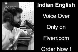 record indian english voice over