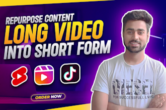 repurpose content from long video into short form clips