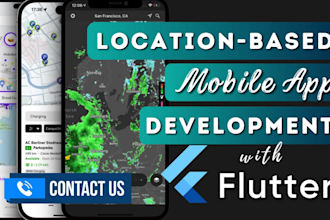 develop location based mobile apps with flutter google maps mapbox