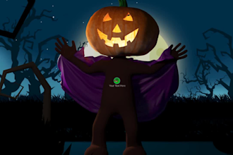 make unique halloween greetings video