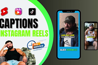 edit alex hormozi captions style instagram reels with engaging captions