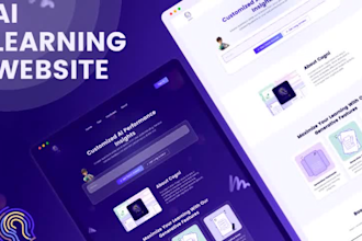 design website, and landing page in figma