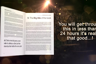 make your 3d book or ebook promotional video