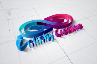 create wonderful 3d build architect logo intro