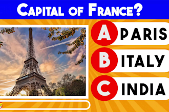 create quiz, trivia questions video for your youtube channel