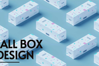 design product packaging box and bottle cbd label