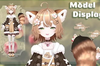 draw, rig half full body live2d vtuber model streaming avatar live2d animation
