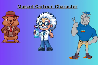 design cartoon character, mascot logo caricature portrait vintage retro rat fink