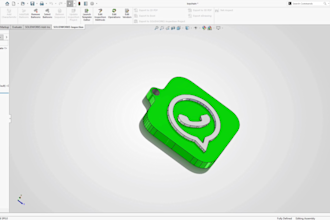 convert your 2d logo into 3d printable keyring or keychain