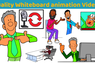 do custom whiteboard sales doodle animation explainer video