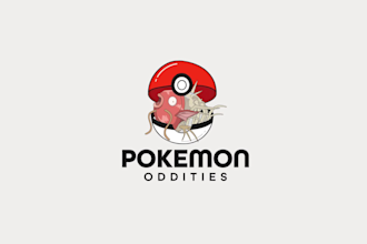 design a custom minimalist logo pokemon style for your brand