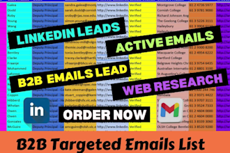 find email address and contact info and b2b emails list
