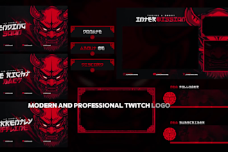 design animated twitch stream premium quality overlays