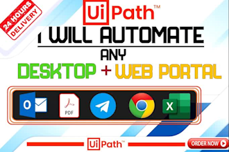 build uipath rpa bots for web and excel automation