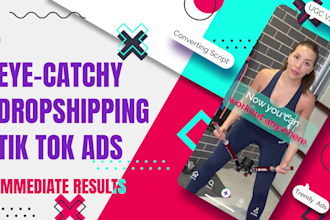 make tik tok ads and dropshipping tik tok video ads