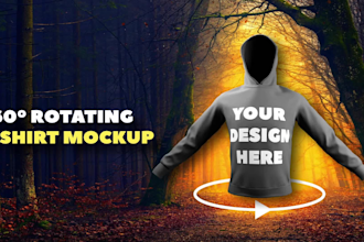 do a 3d clothing mockup animation of your hoodie or shirt